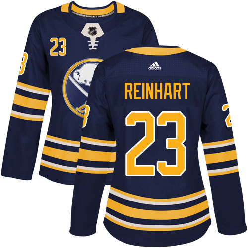 Adidas Buffalo Sabres #23 Sam Reinhart Navy Blue Home Authentic Women Stitched NHL Jersey->women nhl jersey->Women Jersey